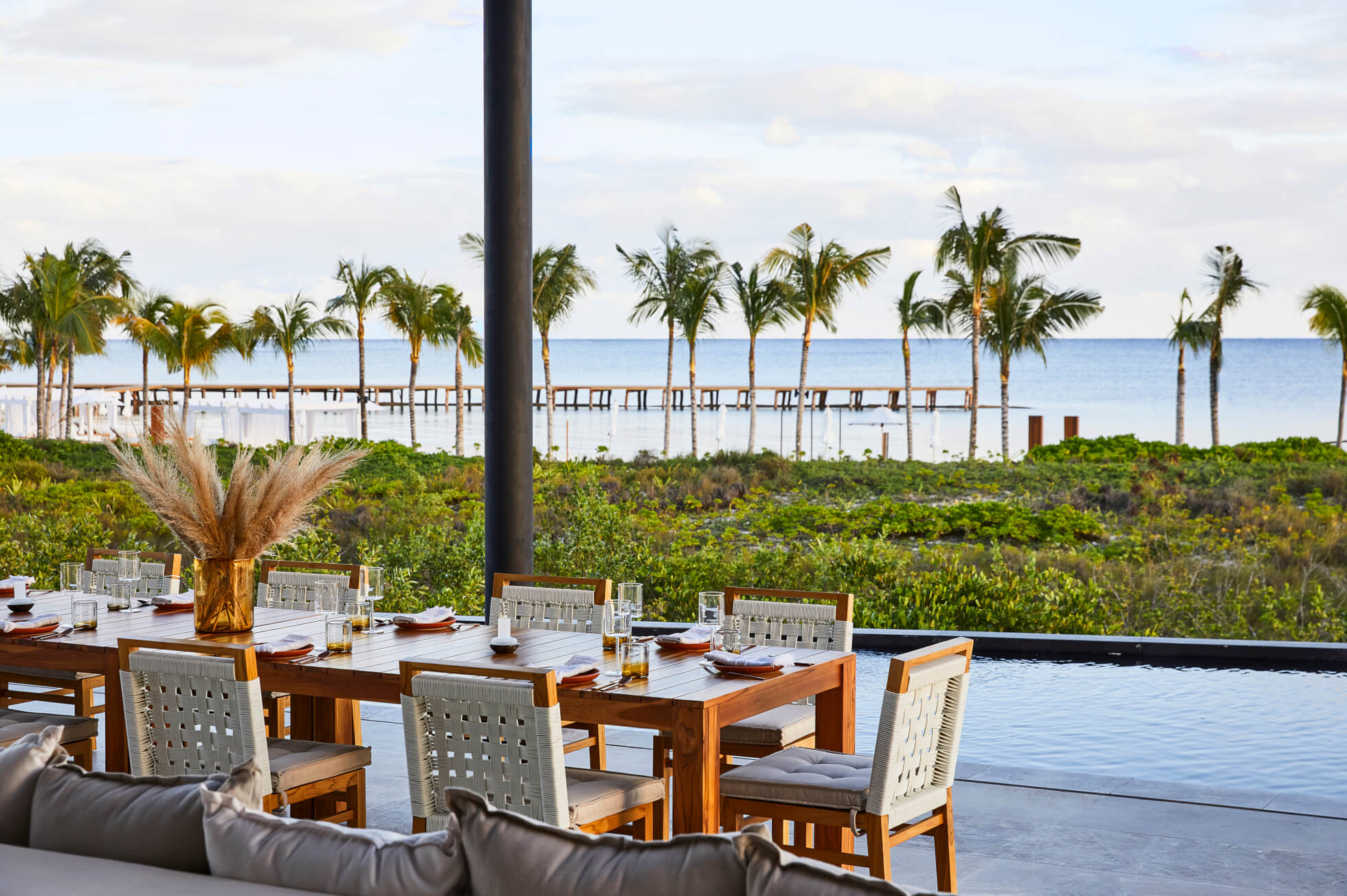 Dining at Etéreo's Restaurants, Riviera Maya, Mexico