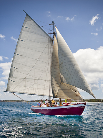 set sail on a classic west indian sailboat