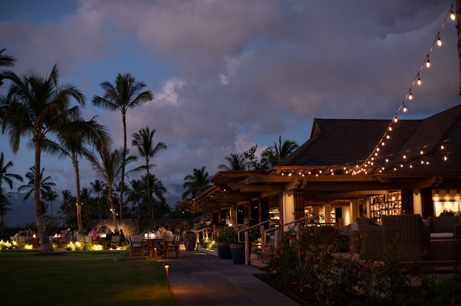 Dining at Mauna Lani CanoeHouse, HāLani, Hā Bar Auberge Resorts